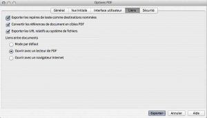 Exporter Signets avec LibreOffice